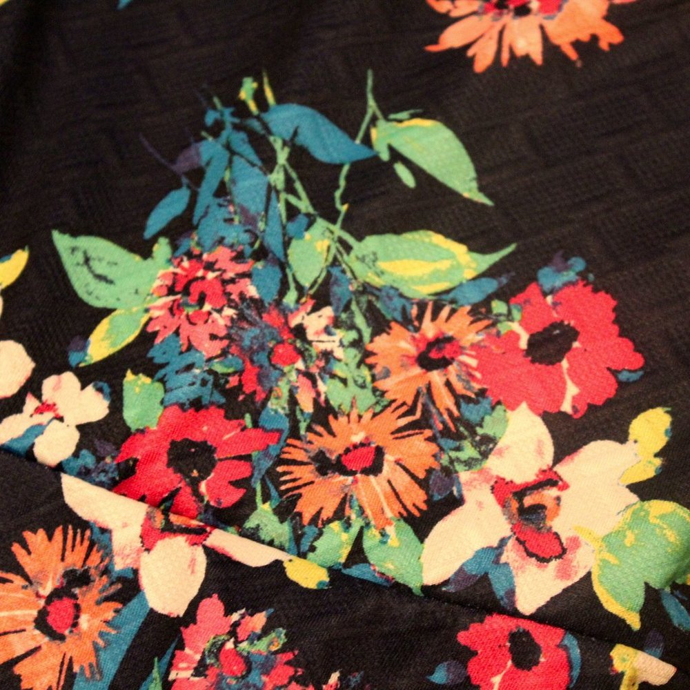 Candie's Navy Floral Dress Size XL - Picture 5 of 8